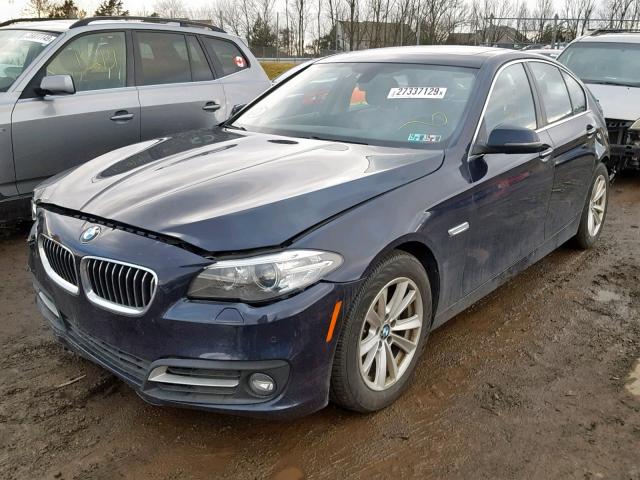 WBA5A7C59FD625093 - 2015 BMW 528 XI BLUE photo 2