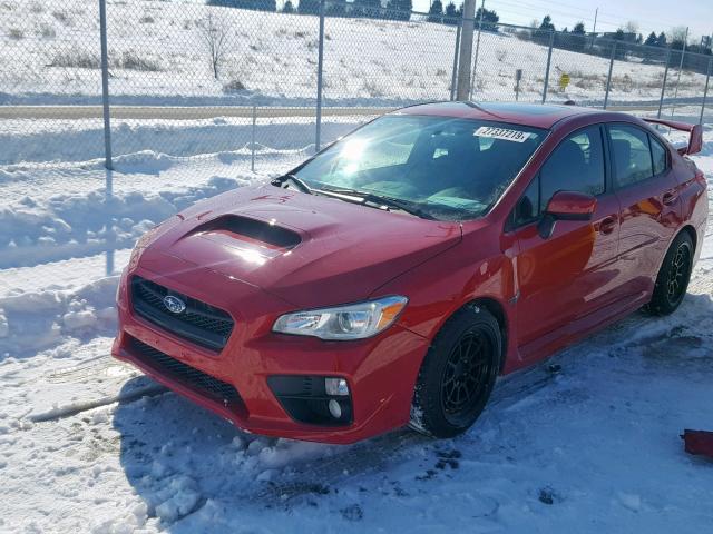 JF1VA1D65F8808996 - 2015 SUBARU WRX PREMIU RED photo 2