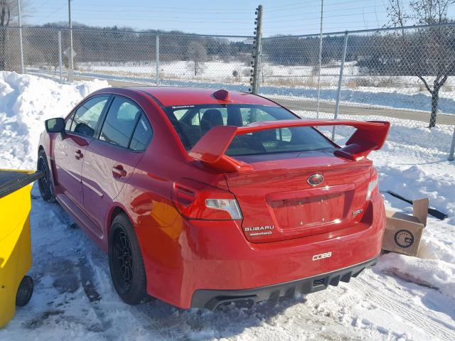 JF1VA1D65F8808996 - 2015 SUBARU WRX PREMIU RED photo 3