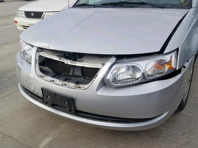 1G8AJ55F17Z151943 - 2007 SATURN ION LEVEL SILVER photo 9