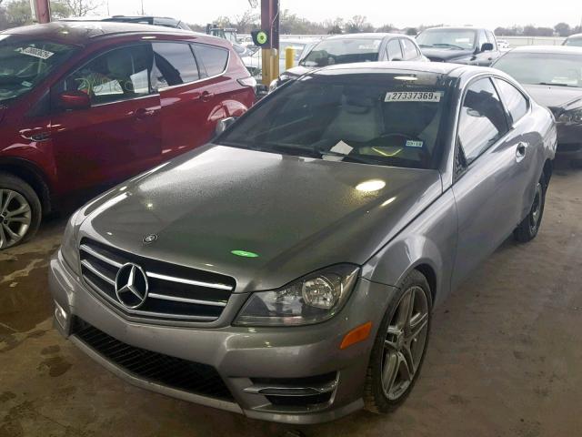 WDDGJ4HB6DG052910 - 2013 MERCEDES-BENZ C 250 GRAY photo 2