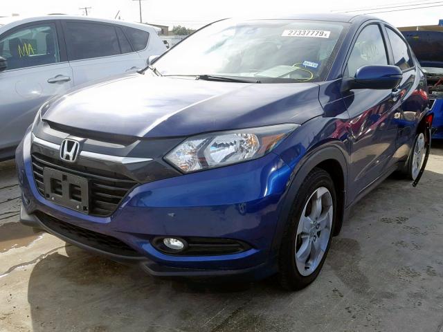 3CZRU5H51GM741574 - 2016 HONDA HR-V EX BLUE photo 2