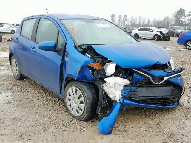 VNKKTUD3XFA041192 - 2015 TOYOTA YARIS BLUE photo 1