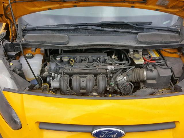 NM0GS9E71E1170367 - 2014 FORD TRANSIT CO YELLOW photo 7