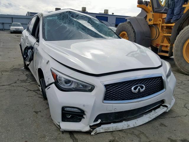 JN1BV7AP0FM348111 - 2015 INFINITI Q50 BASE WHITE photo 1