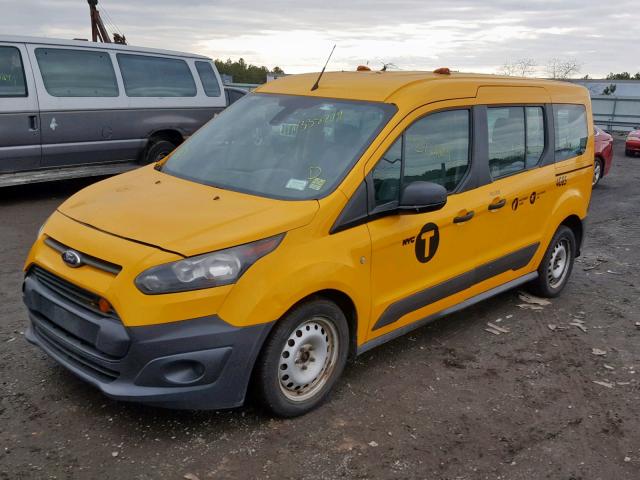 NM0GS9E73E1170368 - 2014 FORD TRANSIT CO YELLOW photo 2