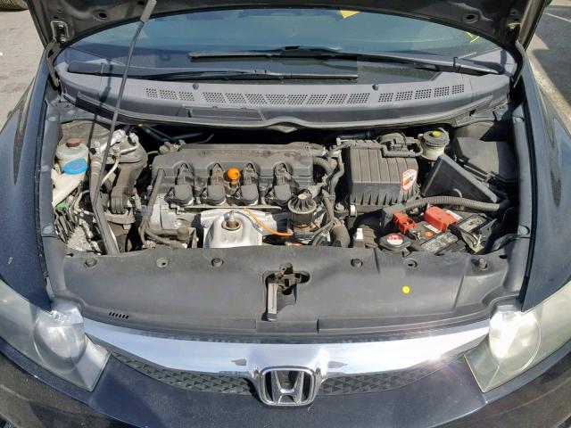 2HGFA1F65AH504387 - 2010 HONDA CIVIC BLACK photo 7