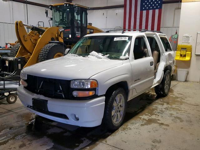 1GKEK63U06J141403 - 2006 GMC YUKON DENA WHITE photo 2