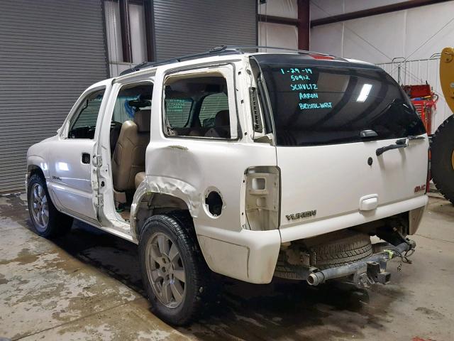 1GKEK63U06J141403 - 2006 GMC YUKON DENA WHITE photo 3