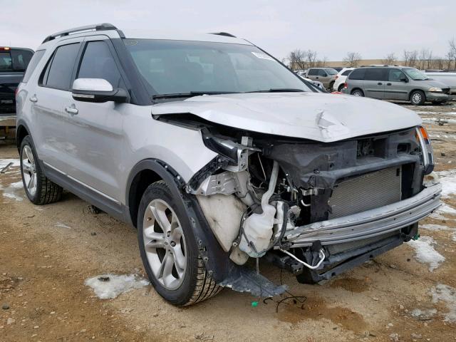 1FM5K8F82DGC71680 - 2013 FORD EXPLORER L SILVER photo 1