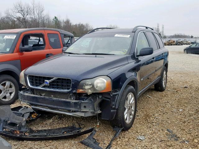 YV1CZ911551169134 - 2005 VOLVO XC90 T6 BLUE photo 2