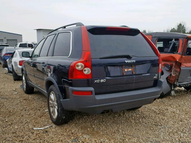 YV1CZ911551169134 - 2005 VOLVO XC90 T6 BLUE photo 3