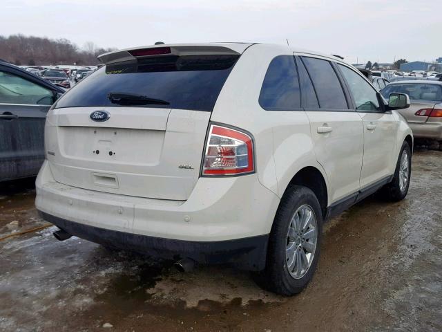 2FMDK38CX9BA77347 - 2009 FORD EDGE SEL WHITE photo 4