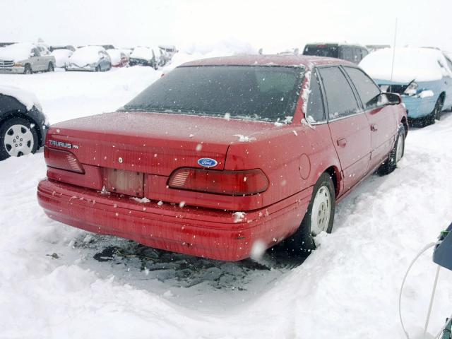 1FALP5214SG175699 - 1995 FORD TAURUS GL RED photo 4