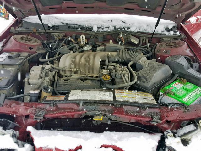 1FALP5214SG175699 - 1995 FORD TAURUS GL RED photo 7