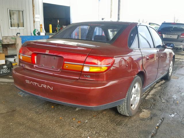 1G8JW52R7YY603143 - 2000 SATURN LS2 MAROON photo 4