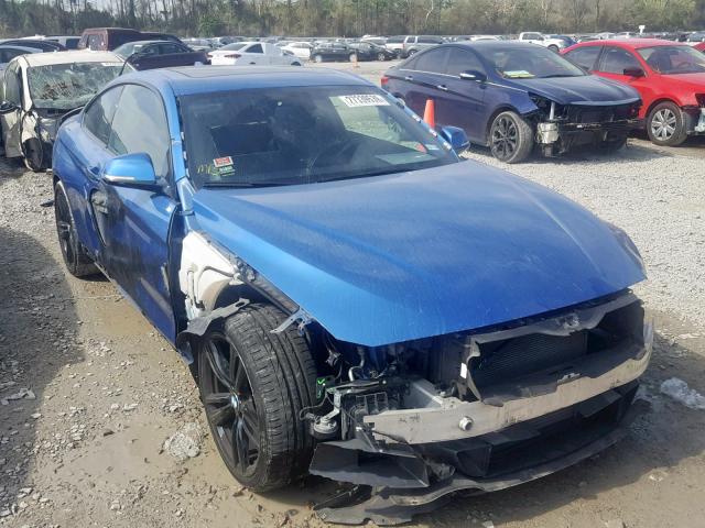 WBA3R1C57EF774313 - 2014 BMW 435 I BLUE photo 1