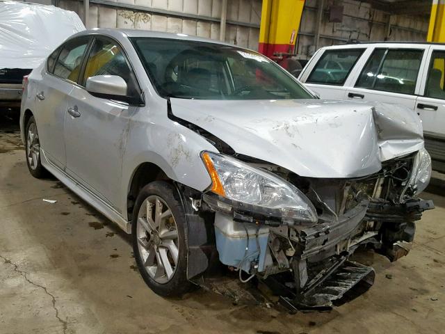 3N1AB7APXEL626798 - 2014 NISSAN SENTRA S SILVER photo 1