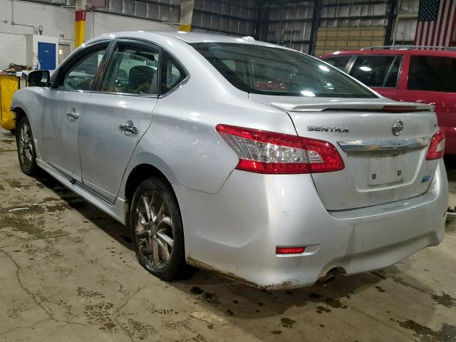 3N1AB7APXEL626798 - 2014 NISSAN SENTRA S SILVER photo 3