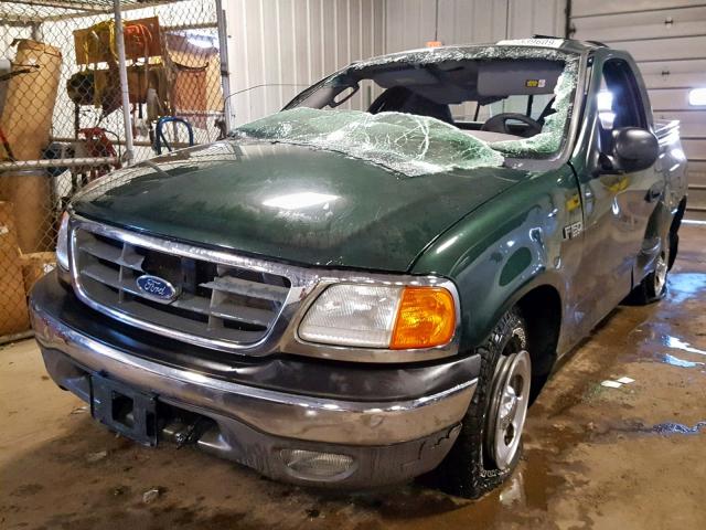 2FTRF07204CA27680 - 2004 FORD F-150 HERI GREEN photo 2