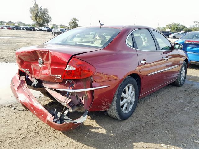2G4WD582991101326 - 2009 BUICK LACROSSE C RED photo 4