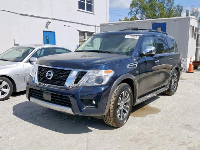 JN8AY2NDXJX002128 - 2018 NISSAN ARMADA SV BLUE photo 2