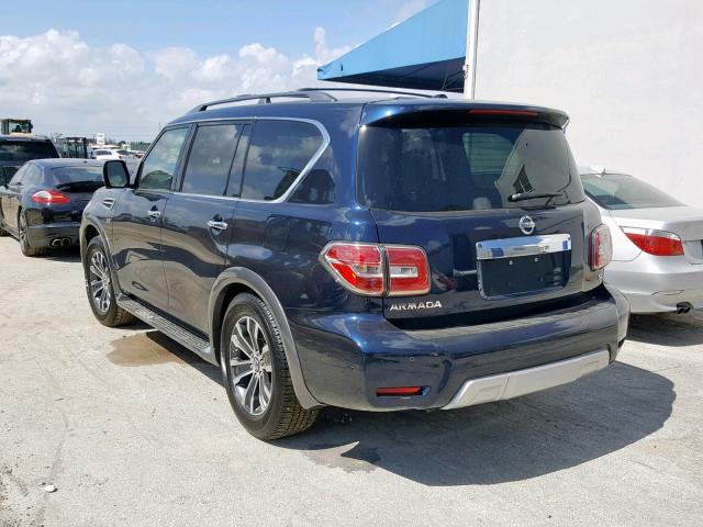 JN8AY2NDXJX002128 - 2018 NISSAN ARMADA SV BLUE photo 3