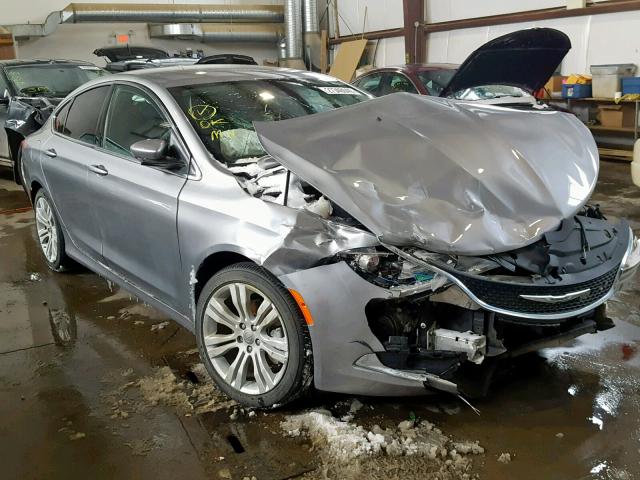 1C3CCCAB8FN506844 - 2015 CHRYSLER 200 LIMITE SILVER photo 1