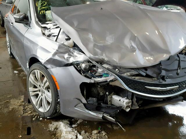 1C3CCCAB8FN506844 - 2015 CHRYSLER 200 LIMITE SILVER photo 9