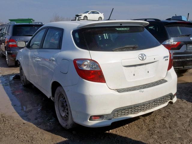 2T1ME4EE4BC006844 - 2011 TOYOTA MATRIX XRS WHITE photo 3