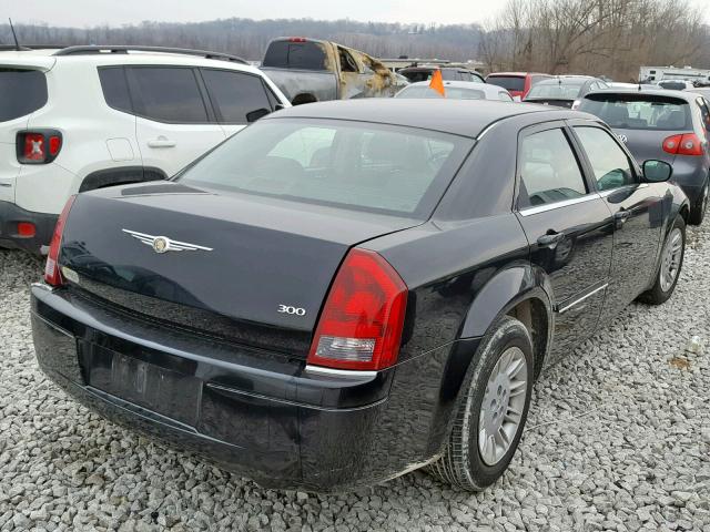 2C3KA43R96H282218 - 2006 CHRYSLER 300 BLACK photo 4