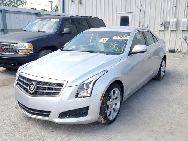 1G6AA5RA6E0159612 - 2014 CADILLAC ATS SILVER photo 2