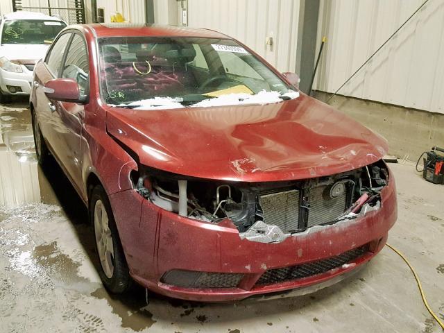 KNAFU4A20A5063350 - 2010 KIA FORTE EX RED photo 1