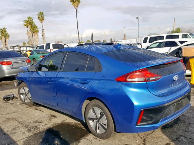 KMHC65LC1JU061040 - 2018 HYUNDAI IONIQ BLUE BLUE photo 3