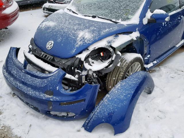 3VWPW31C57M518455 - 2007 VOLKSWAGEN NEW BEETLE ლურჯი ფოტო 9