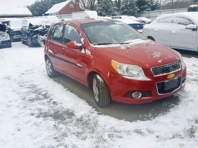 KL1TG6DE2AB053121 - 2010 CHEVROLET AVEO LT RED photo 1