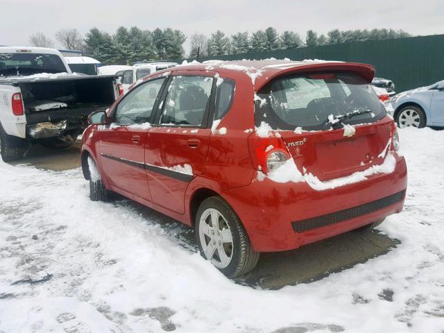 KL1TG6DE2AB053121 - 2010 CHEVROLET AVEO LT RED photo 3