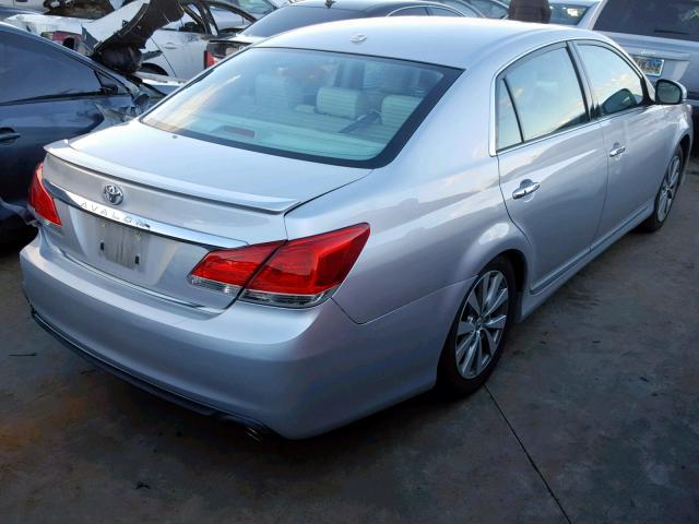 4T1BK3DB2BU396715 - 2011 TOYOTA AVALON BAS SILVER photo 4