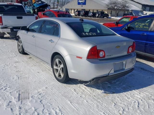 1G1ZC5E07CF372224 - 2012 CHEVROLET MALIBU 1LT ვერცხლისფერი ფოტო 3