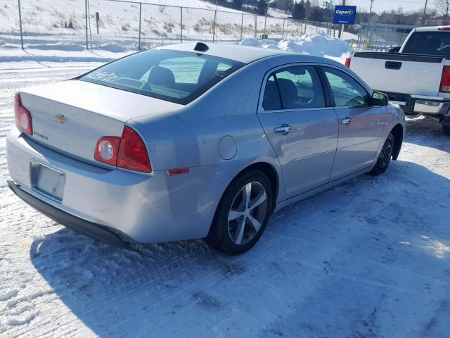 1G1ZC5E07CF372224 - 2012 CHEVROLET MALIBU 1LT ვერცხლისფერი ფოტო 4