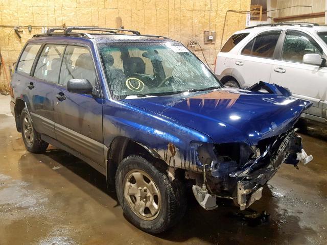 JF1SF63542H745118 - 2002 SUBARU FORESTER L BLUE photo 1