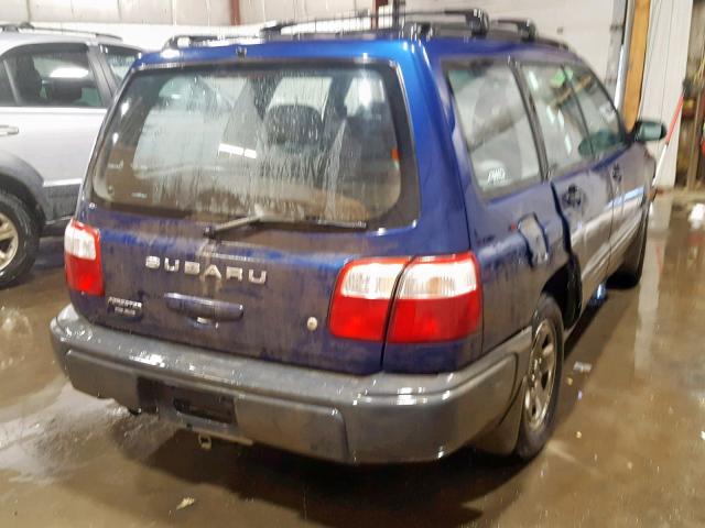 JF1SF63542H745118 - 2002 SUBARU FORESTER L BLUE photo 4