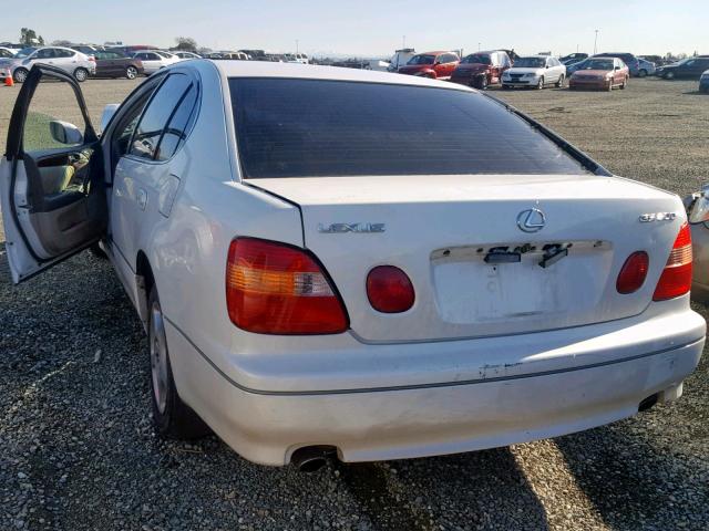 JT8BD68S6W0041066 - 1998 LEXUS GS 300 WHITE photo 3