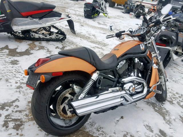 1HD1HFH438K806503 - 2008 HARLEY-DAVIDSON VRSCAW 105 ORANGE photo 4