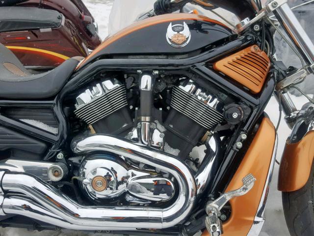 1HD1HFH438K806503 - 2008 HARLEY-DAVIDSON VRSCAW 105 ORANGE photo 7