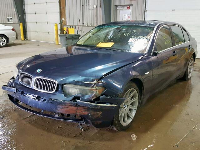 WBAGN63413DR16102 - 2003 BMW 745 LI BLUE photo 2