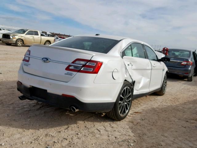 1FAHP2E89JG132052 - 2018 FORD TAURUS SEL WHITE photo 4