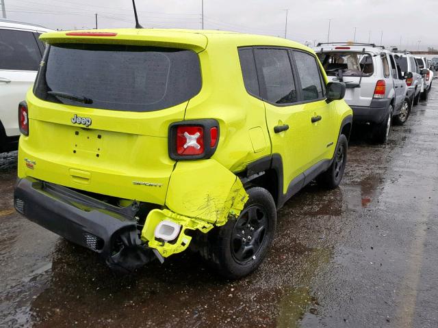 ZACCJBAB4JPH19480 - 2018 JEEP RENEGADE S GREEN photo 4