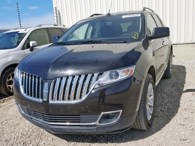 2LMDJ8JK4BBJ02495 - 2011 LINCOLN MKX AWD BLACK photo 2