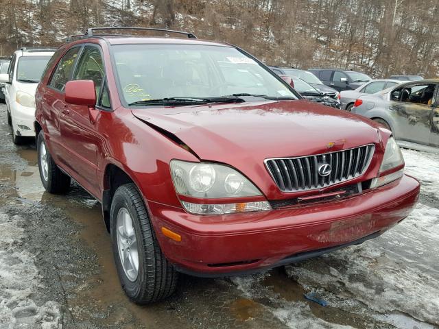 JT6HF10U3X0086867 - 1999 LEXUS RX 300 RED photo 1